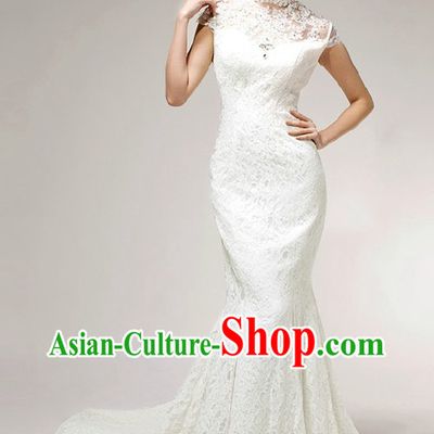 Supreme Mandarin Cheongsam Style Wedding Dress