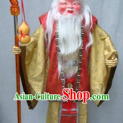 Ancient Chinese Shou Xing Mask and Costume Complete Set for Men