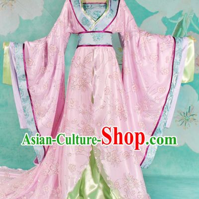 Ancient Chinese Imperial Palace Princess Long Tail Clothing for Women