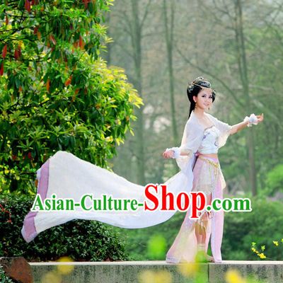 Ancient Chinese Swords Woman Costume Complete Set