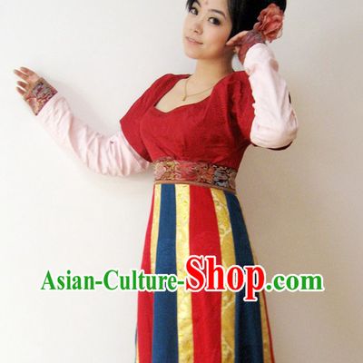 Ancient Chinese Tang Dynasty Costume for Women