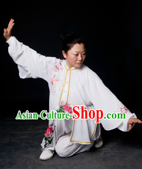 Chinese Classical Silk Tai Chi Uniform and Cape Set
