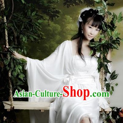 Chinese Classic White Fairy Costume for Women