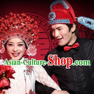 Chinese Classical Wedding Crowns for Men and Women