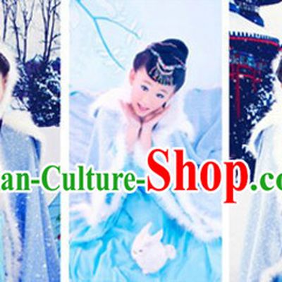 Ancient Chinese Winter Cape and Inside Clothes for Kids