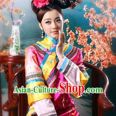 Ancient Chinese Qing Dynasty Palace Waitress Maid Costumes