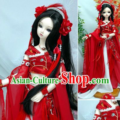 Ancient Chinese Palace Dancer Costume and Headpiece Complete Set