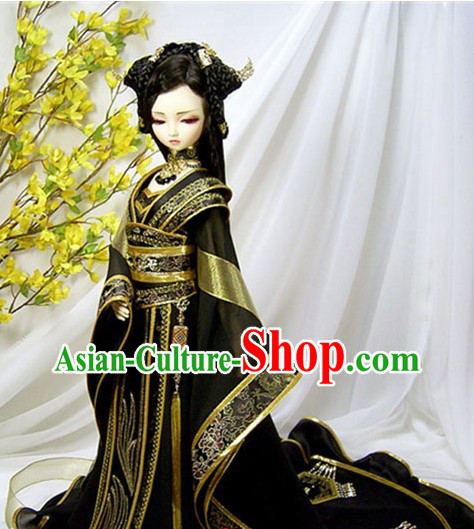Ancient Chinese Han Dynasty SD Empress Costumes and Hair Accessories