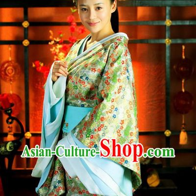 Historic TV Drama Beauty World Han Princess Costumes with Long Tail