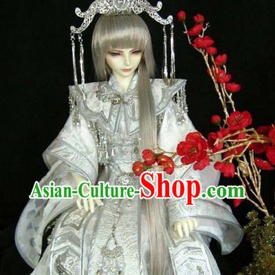 Ancient Chinese SD Prince Costume and Headpiece for Men