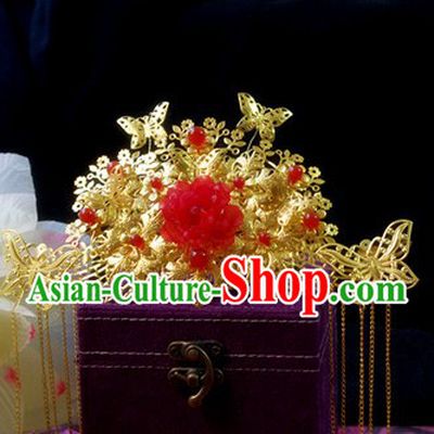 Ancient Chinese Handmade Wedding Phoenix Crown