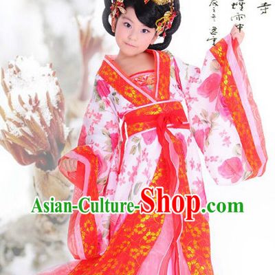 Ancient Chinese Hanfu Guzhuang Clothing for Children
