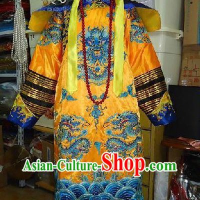 Chinese Qing Dynasty Empress Costume and Phoenix Crown Complete Set