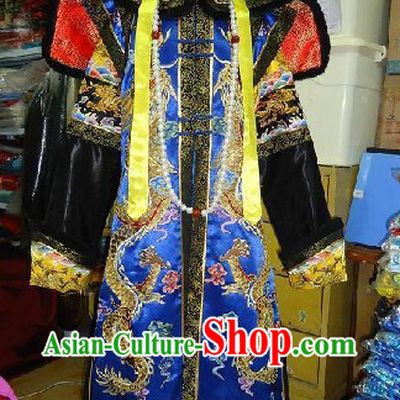 Chinese Qing Dynasty Empress Costumes and Phoenix Crown Complete Set