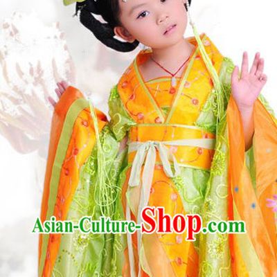 Ancient Chinese Tang Princess Costumes for Children