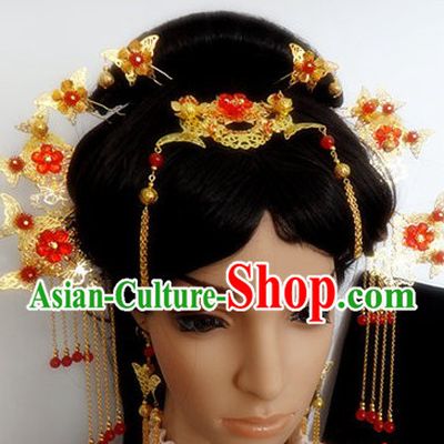 Ancient Chinese Handmade Hair Accessories Complete Set for Women