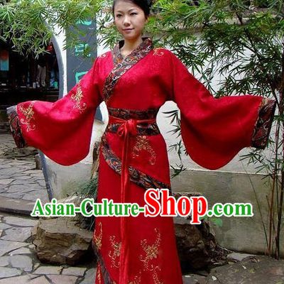 Traditional Chinese Hanfu Wedding Dress Complete Set for Women