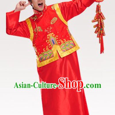 Chinese Classical Wedding Dress Complete Set for Men