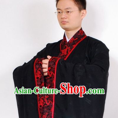 Han Dynasty Black Ceremonial Clothes for Men