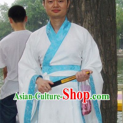 Ancient Chinese Style Wide Sleeve Zhiju Hanfu Clothing for Men