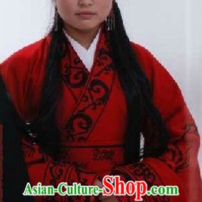 Ancient Chinese Han Dynasty Quju Embroidered Phoenix Clothes for Women