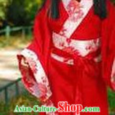 Han Dynasty Red Hanfu Clothing for Children