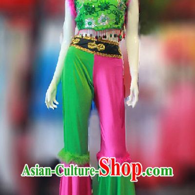 Traditional Chinese Han Minority Dance Costumes for Women