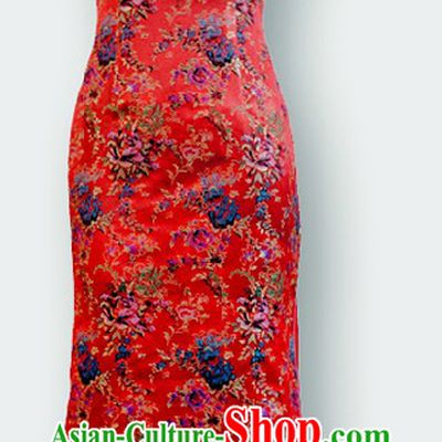 Traditional Chinese Red Wedding Cheongsam for Women