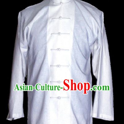 Chinese Classic White Blouse for Men
