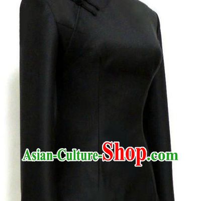 Minguo Time Black Tang Suit for Women