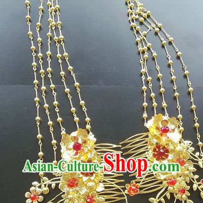 Ancient Chinese Style Handmade Hairpin with Long Tassels