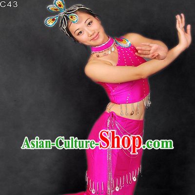 Traditional Chinese Dai Minority Dance Costume for Women