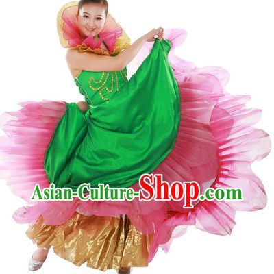 Chinese Classic Lotus Dance Costumes for Women