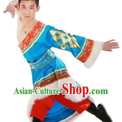 Chinese Classical Tibetan Dancing Costumes for Men