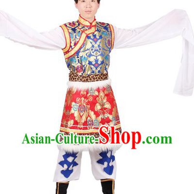 Chinese Classical Tibetan Dance Clothing for Men