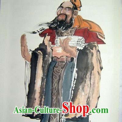 Chinese Classic Painting of Lao Tzu by Wen Dong