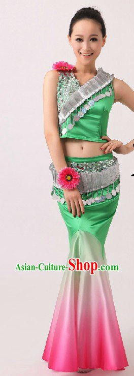 Traditional Chinese Fish Tail Dance Costume