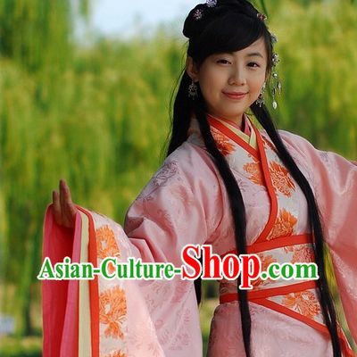 Ancient Chinese Han Dynasty Princess Clothing for Lady