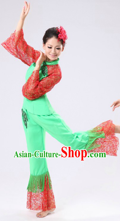 Stage Performance Fan Dance Costume for Women