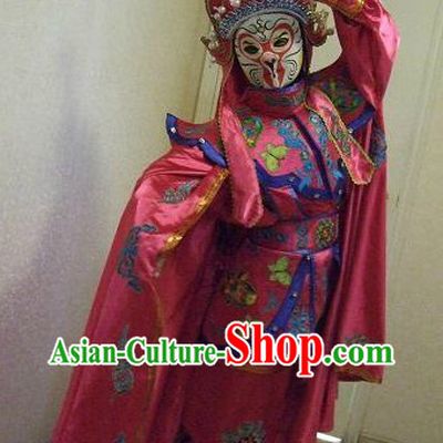 Face-changing Stage Performance Costumes Helmet Eight Masks Instruction DVD Complete Set for Women