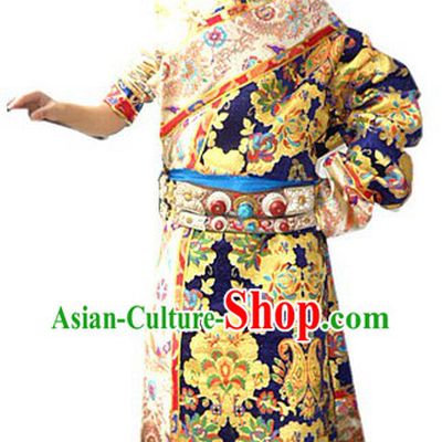 Traditional Chinese Tibetan Robe Complete Set for Women