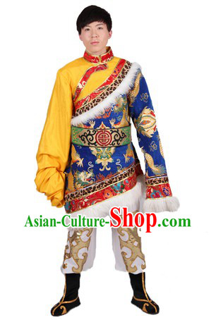 Tibetan Minority Dance Costumes for Men