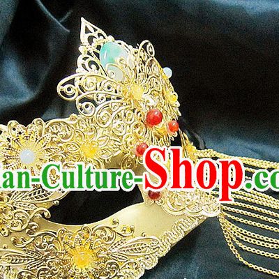 Handmade Chinese Stage Performance Classic Mysterious Mask