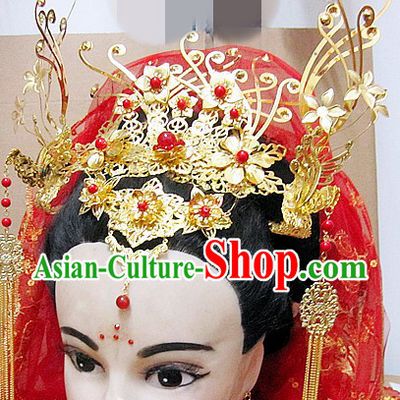Ancient Chinese Bride Wedding Phoenix Hair Accessories for Women
