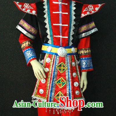 Traditional Chinese Miao Minority Clothing for Men