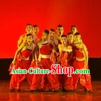 Traditional Chinese Stage Performance Village Boy Costume