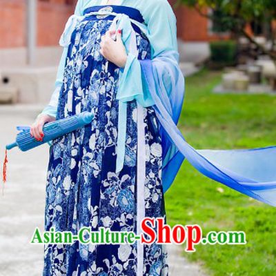 Chinese Classical Tang Dynasty Lady Costume Complete Set