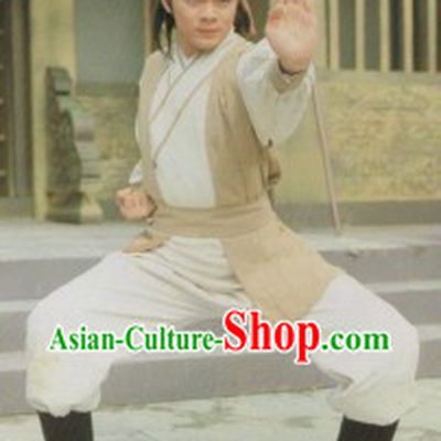 The Return of the Condor Heroes Shen Diao Xia Lv TV Drama Guo Jing Swordsman Costumes for Men