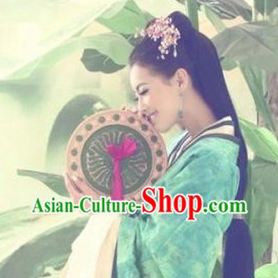 Green Han Dynasty Imperial Palace Beauty Hanfu Outfit for Women