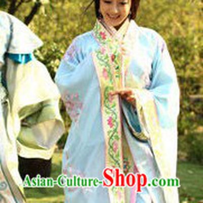 Ancient Chinese Embroidered Flower Princess Clothes for Women